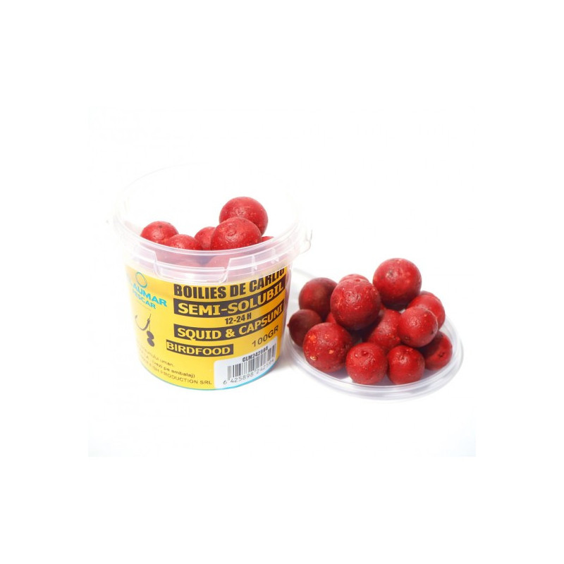 Boilies Claumar Birdfood De Carlig Semi-Solubil Squid & Pruna 100g Boilies Claumar Birdfood De Carlig Semi-Solubil Squid & Pruna 100g
