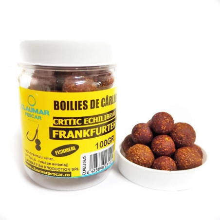 Boilies Claumar Fishmeal De Carlig Critic Echilibrat Frankfurter 100g