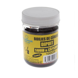 Boilies Claumar Fishmeal De Carlig Tare Dipuit Squid&Capsuni 100g