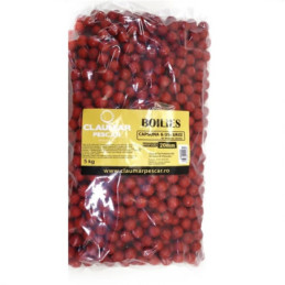 Boilies Claumar Birdfood Tare Capsuna & Usturoi 20mm 5kg Punga