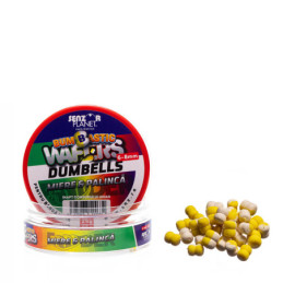 BUMBASTIC WAFTERS DUMBELLS PENTRU BANDA MIERE & PALINCA (ALB-GALBEN) 6-8mm 25g